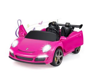 COSTWAY 2-Seater Kids Ride on Car, 24V Battery Powered Car with Lights | Remote Control, Horn, Music & Wireless Connection, Licensed RUF Electric Toy Vehicle for Boys Girls