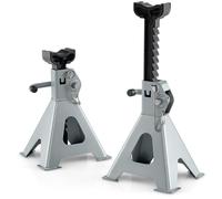 Costway 2 Tons Jack Stands Vehicle Lifting Stand with Handle Lock & Safety Pin in Light Grey COSTWAY Light Grey