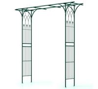 Costway 205Cm Garden Arbor Metal Archway For Climbing Plants-Green