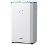 COSTWAY 20L/25L Per Day Dehumidifier with 6.5L Water Tank, LED Control Panel, Continuous Drainage, Laundry Drying, Sleep Mode, 24H Timer, Child Lock & Overflow Protection (20L/Day)
