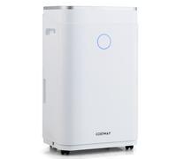 Costway 20L/Day Dehumidifier Electric Air De-Humidifier Portable Quiet 3 Modes 24H Timer in White COSTWAY White