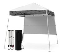 Costway 210 X 210 Cm Pop Up Canopy Tent Portable Backpack Canopy-White