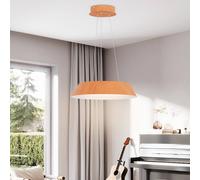 Costway 22W Modern Ceiling Light Wood Grain LED Mount Ceiling Light Lamp in Natural COSTWAY Natural