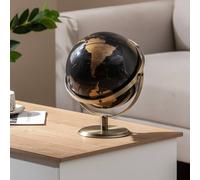 Costway 23CM Metallic Black World Globe 720¡ã Rotating Earth Globe COSTWAY Black