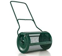 Costway 27 Inch Compost Spreader Peat Moss Spreader With Upgrade U-Shaped Handle