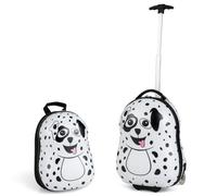 Costway 2Pcs 12" 16" Abs Kids Suitcase Backpack Luggage Set School Travel Lightweight