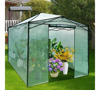Costway 3.6 X 2.4 M Folding Pop-Up Greenhouse Walk-In Gardening Greenhouse