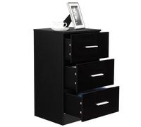 Costway 3-Drawer Chest Storage Cabinet Dresser Freestanding Night Stand Organizer