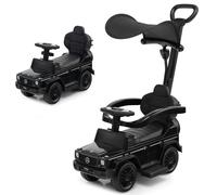 Costway 3-in-1 Licensed Mercedes Benz Ride on Push Car Kids Sliding Walker in Black COSTWAY Black