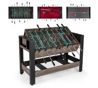Costway 3-in-1 Swivel Game Table 124CM Combo Game Table w/ Ping Pong Tabletop in Brown COSTWAY Brown