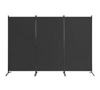 Costway 3 Panels Freestanding Room Divider Wall Folding Room Partition Separator Privacy Black