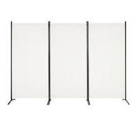 Costway 3 Panels Freestanding Room Divider Wall Folding Room Partition Separator Privacy White