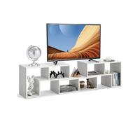 Costway 3 Pieces Free Combination Tv Console Stand Modern Bookcase