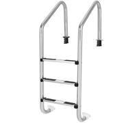 Costway 3-Step Swimming Pool Ladder 304 Stainless Steel In-Ground Pool Ladder
