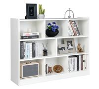 Costway 3 Tier 8 Cube Open Shelf Storage Cabinet Wood Bookshelf Display Shelf