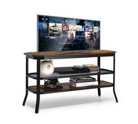 Costway 3-Tier Tv Stand For Tvs Up To 46" Industrial Console Table Entertainment Center