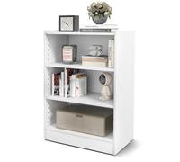 Costway 3-Tier Wooden Bookcase Open Storage Shelf Organizer Display Rack White