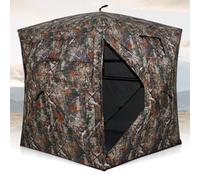 Costway 360 Degree One-Way See-Through Hunting Blind Portable Pop Up Camouflage Tent