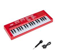 COSTWAY 37 Key Keyboard Piano, Portable Digital Piano with Microphone, 8 Rhythms, 8 Tones & 22 Demos, Electric Keyboard for 3+ Years Old Boys Girls Beginners (Red)