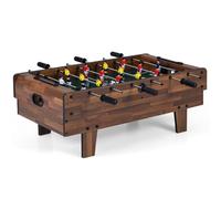 Costway 4 in 1 Combo Game Table Set Multi Game Table Set w/ Billiards & Hockey in Natural COSTWAY Natural