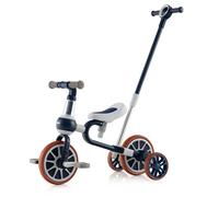 Costway 4 in 1 Kids Push Tricycle Toddler Trike Baby Balance Bike Push Handle in Blue COSTWAY Blue
