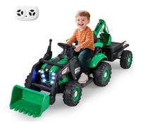 Costway 4 In 1 Ride On Tractor - Green