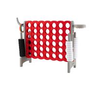 Costway 4-in-A Row Jumbo Indoor Outdoor Family Connect Game w/Basketball Hoop COSTWAY Multicolor