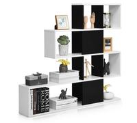 Costway 4-Tier Freestanding Bookshelf Wooden Ladder Bookcase Display Shelf Plant Stand
