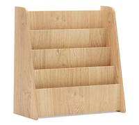Costway 4-Tier Kids Bookshelf Front Facing Children Display Bookcase-Natural in Natural COSTWAY Natural