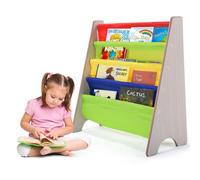 Costway 4 Tier Kids Bookshelf Magazine Rack Baby Book Storage Display Organizer Holder