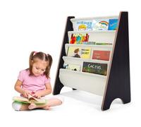 Costway 4 Tier Kids Bookshelf Magazine Rack Baby Book Storage Display Organizer Holder