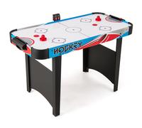 Costway 48 inch Air Hockey Table 12V Powered Arcade Game Table in Blue COSTWAY Blue
