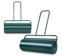 Costway 48 L Lawn Roller Heavy-Duty Steel Push/Pull Sod Roller Lawn Rolling Machine in Green COSTWAY Green