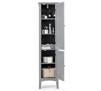 Costway 5-Tier Bathroom Freestanding High Cabinet Storage Cabinet Organizer W/ 2 Shelves