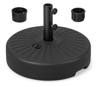 Costway 50 cm Fillable Round Umbrella Base Stand Patio Umbrella Holder in Black COSTWAY Black