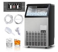 Costway 50KG/24H Ice Maker Commercial Ice Cube Making Machine Self-Cleaning Home Office COSTWAY Multicolor