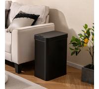 Costway 50L Automatic Sensor Garbage Can Slim Kitchen Trash Can-Black