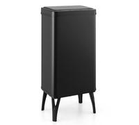 Costway 50L Stainless Steel Trash Can Automatic Motion Sensor Garbage Bin