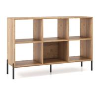 Costway 6 Cube Wooden Storage Bookcase Open Bookshelf Home Office Display Cabinet Rack