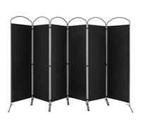 Costway 6-Panel Room Divider Folding Privacy Screen Fabric Wall Divider 331 X 188Cm