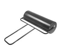 Costway 63L Metal Lawn Roller Garden Drum Roller Water/ Sand Filled w/ U-Shaped Handle in Black COSTWAY Black