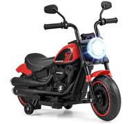 COSTWAY 6V Kids Electric Motorcycle, Ride on Car with Headlight, High/Low Speed, Battery Powered Vehicle Toy for 18+ Months (Red)