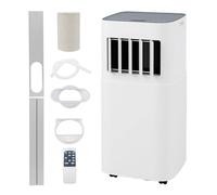 Costway 7000BTU Portable Air Conditioner 3-In-1 AC Unit w/24H Timer Sleep Mode in White COSTWAY White