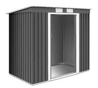 Costway 7Ft X 4Ft Outdoor Storage Shed Large Tool Utility Storage House W/ Sliding Door