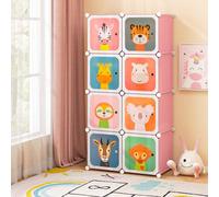 Costway 8-Cube Baby Closet Dresser Portable Kids Wardrobe Children's Storage Organizer