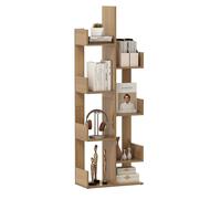 Costway 8-Tier Bookcase Multipurpose Bookshelf Freestanding Bookcase in Natural COSTWAY Natural