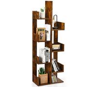 Costway 8 Tier Bookshelf Display Floor Standing Bookcase Storage Shelf For Living Room