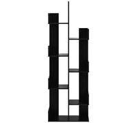 Costway 8 Tier Bookshelf Storage Display Floor Standing Bookcase Shelving Organizer Home in Black COSTWAY Black