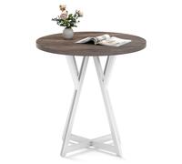 Costway 80cm Round Dining Table Wooden Kitchen Table in Natural COSTWAY Natural