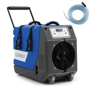 Costway 85L Commercial Dehumidifier Industrial Dehumidifier with Pump Drain Hose in Blue COSTWAY Blue